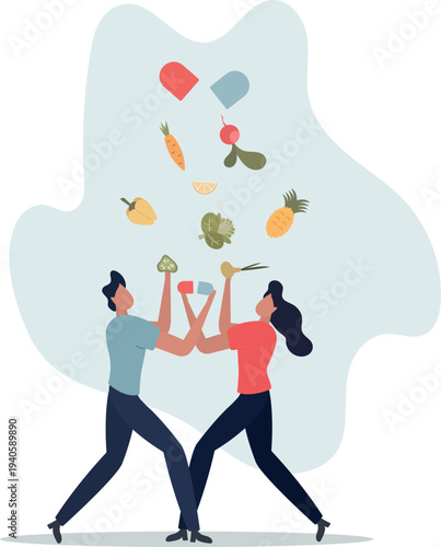 Nutritional supplements and healthy pills with vitamins.Natural pharmaceutical drug with amino acids, microelements and antioxidants.person's life situation and his activities.