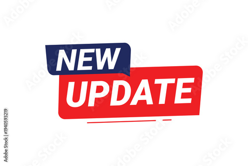 New update template. Announcement for new update. Vector illustration