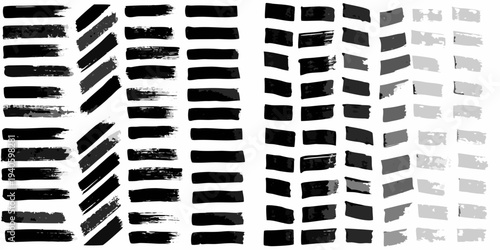 Abstract brushstroke patterns in varying shades of gray and black