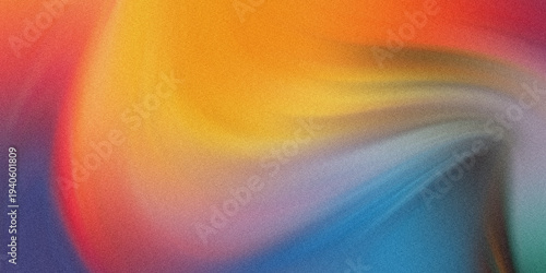 Dynamic abstract art with swirling shades of yellow, orange, and blue in a smooth gradient