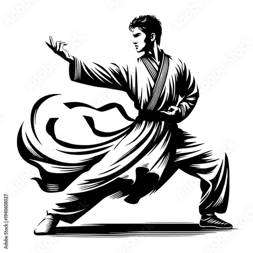 Chinese Martial Arts Kung Fu Pose