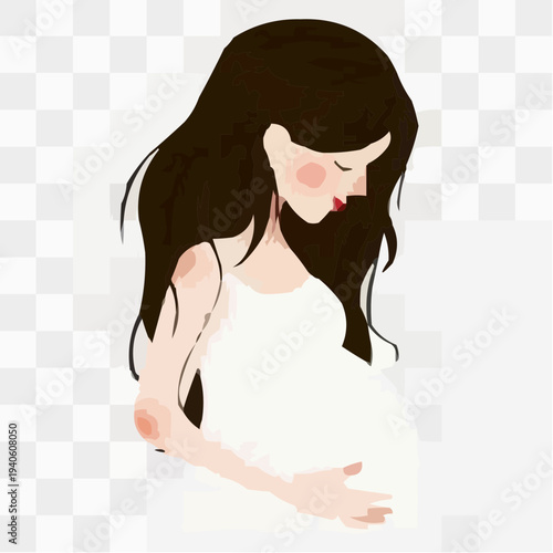 Pregnant woman vector 