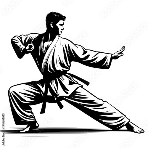 Chinese Martial Arts Kung Fu Pose