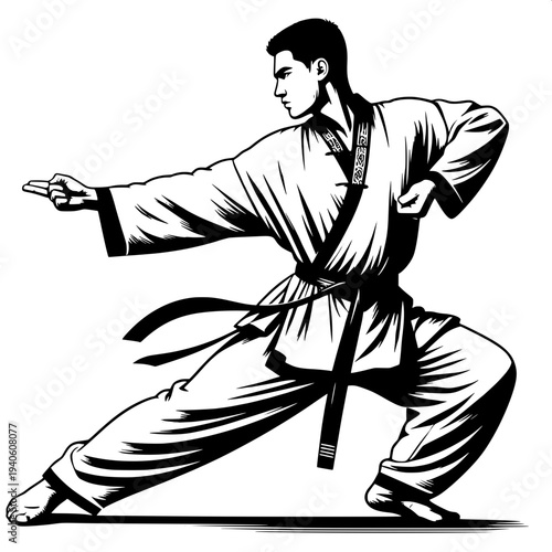 Chinese Martial Arts Kung Fu Pose