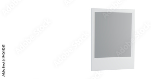 Photo frame blank template on a transparent background