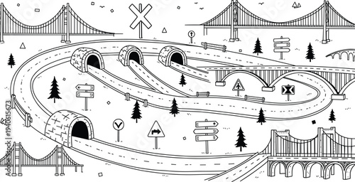 Anatomical human skeleton upper body illustration with skull and rib cage pointing fingers to both sides on white background.