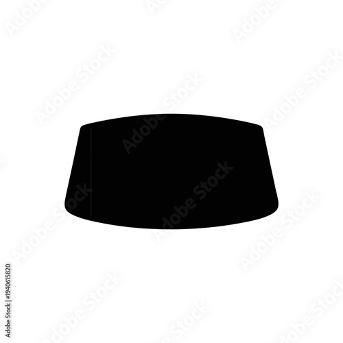 silhouette vector of a skullcap