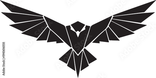 Vector illustration of an origami paper butterfly and an abstract green leaf isolated on a white background with a blue umbrella for weather protection and autumn shelter