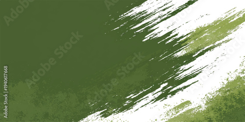 Green grass with rain drops and water reflections in nature