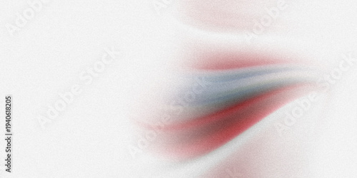 Abstract composition with red and gray swirls on white background