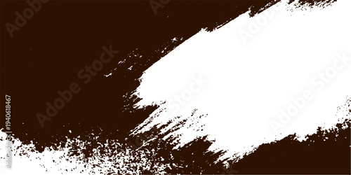 Abstract grunge background with black ink splashes and splatter texture on vintage paper style design