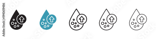 High cholesterol icon in flat style. Basic vector symbol illustration