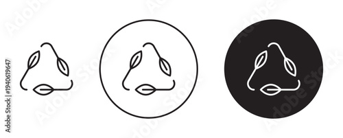 Leaves eco recycle icon in flat style. Basic vector symbol illustration