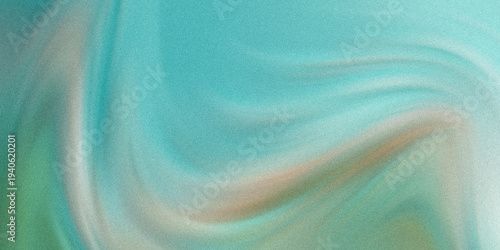 Soft teal and brown swirling design on a textured surface