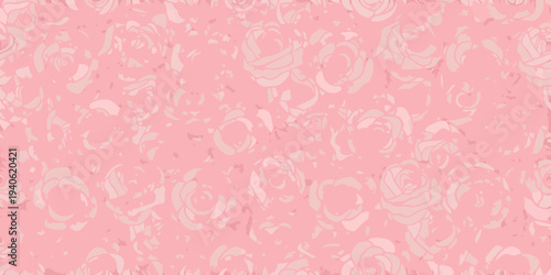 Delicate pink rose pattern fills the entire frame with floral designs