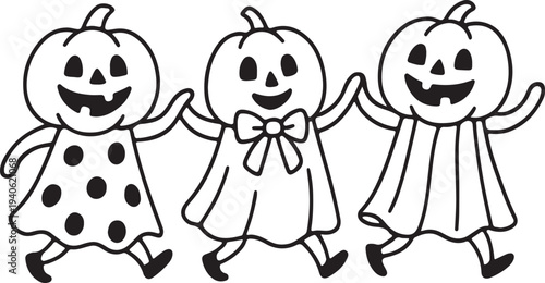 Two funny monsters and two funny cartoon birds enjoy a playful moment together in this whimsical and colorful illustration