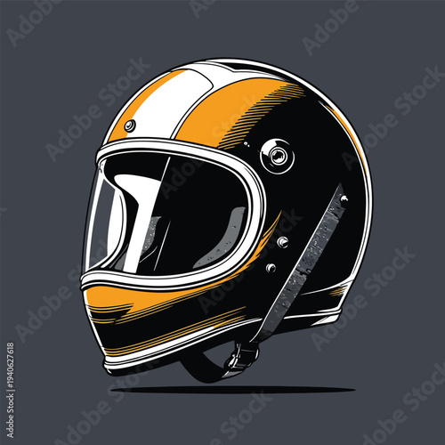 classic helmet flat vector image