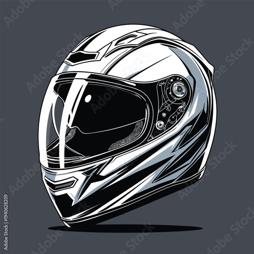 classic helmet flat vector image