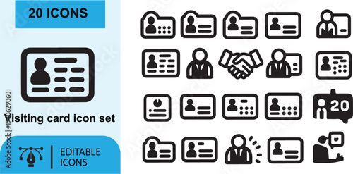 Music and technology icon set with laptop phone camera video document money and communication symbols for web and business design