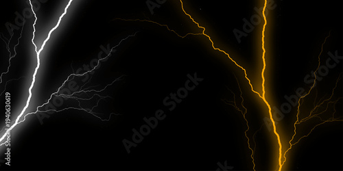 Vector yellow and black cracked texture style overlay with cracked texture. Yellow Marble Texture Template Background. dazzling display of raw electrical power surges through night.