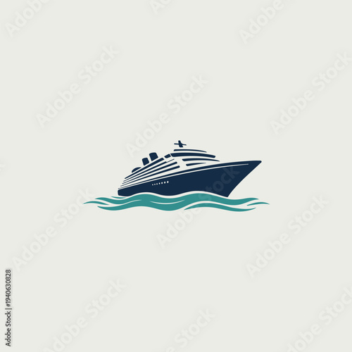 yacht vector illustration
