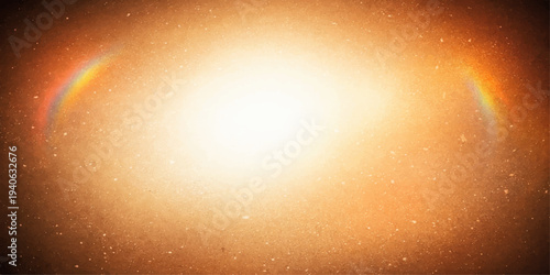 Sun and Planet Glowing in Cosmic Space Fantasy Wallpaper