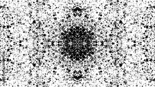 Wallpaper Mural Black ink stains used in psychology creating abstract drawings with a transparent background Torontodigital.ca