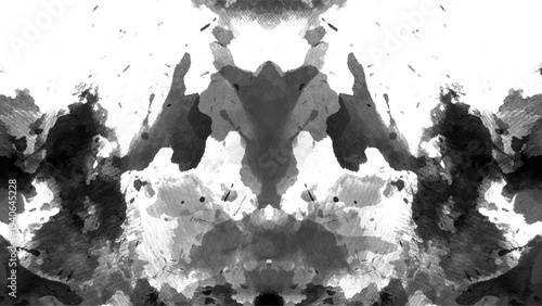 Wallpaper Mural Black ink stains used in psychology creating abstract drawings with a transparent background Torontodigital.ca