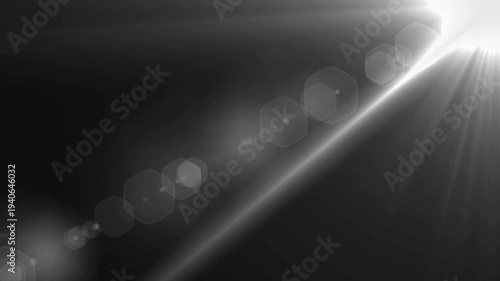  optical light leak blinking lens flare effect overlay, Sunlight optical lens flare video animation.