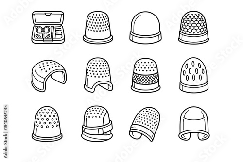 Icon portable sewing vector clean neat domed tool surface tidy icons aid