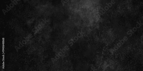 Abstract black gray wall textured background. Empty gray rusty stone or metal surface texture. Dark smoke texture. Black and white grunge wall. Light fog backgrounds. Cloud sky night. Slate surface.