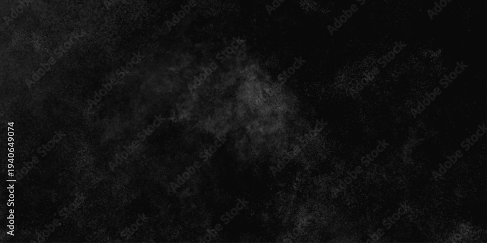Fototapeta premium Abstract black gray wall textured background. Empty gray rusty stone or metal surface texture. Dark smoke texture. Black and white grunge wall. Light fog backgrounds. Cloud sky night. Slate surface.
