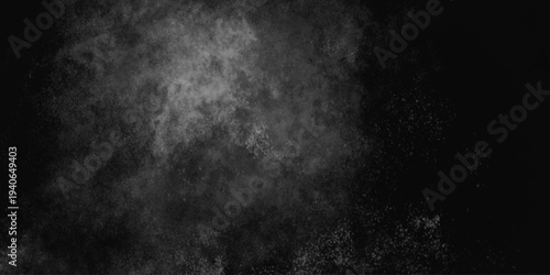 Abstract black gray wall textured background. Empty gray rusty stone or metal surface texture. Dark smoke texture. Black and white grunge wall. Light fog backgrounds. Cloud sky night. Slate surface.