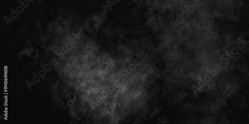 Abstract black gray wall textured background. Empty gray rusty stone or metal surface texture. Dark smoke texture. Black and white grunge wall. Light fog backgrounds. Cloud sky night. Slate surface.