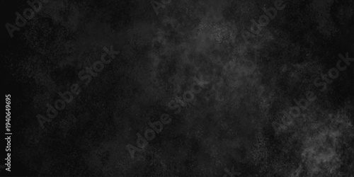 Abstract black gray wall textured background. Empty gray rusty stone or metal surface texture. Dark smoke texture. Black and white grunge wall. Light fog backgrounds. Cloud sky night. Slate surface.