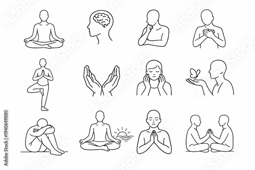 Path contour thoughtful vector icon simple pace stroke careful generation reflective line