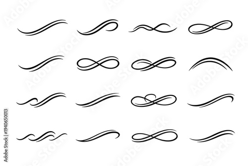 Sweep image icon line deliberate arc simple generation contour seamless curve fluid