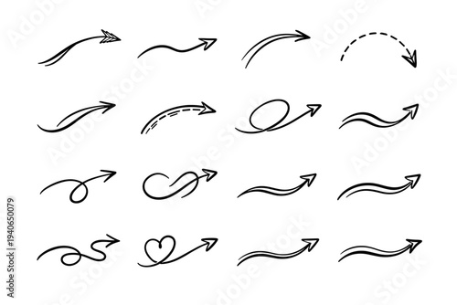 Simple wayfinding icon arrow soft living vector generation relaxed image arc organic