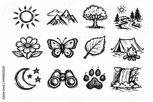 Image simple generation pressure vector wobble erratic thickness sweep trace line icon