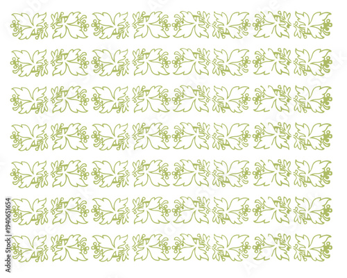 Flower Pattern Christmas Holly Leaf leaves Boarder Book Art Nouveau History Old Deco France Pattern Spain Holiday Winter Spring