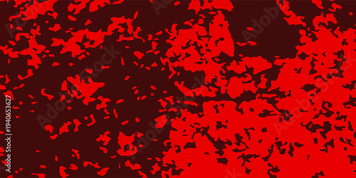 Creative red grunge backdrop with worn rough texture and artistic distressed style.