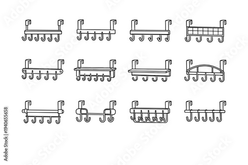 Hanger vector elegant interior icons icon neutral decor modern harmony color design