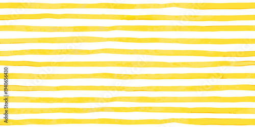 Horizontal yellow stripes on a clean white background texture