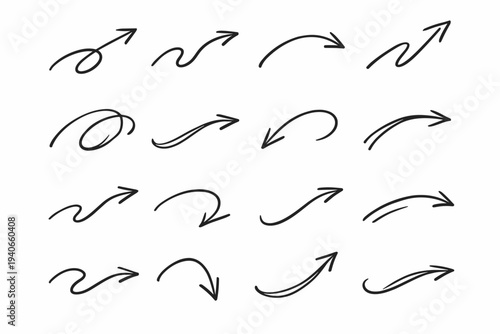 Line vector everyday simple loose generation direction icon guiding sketch guide image