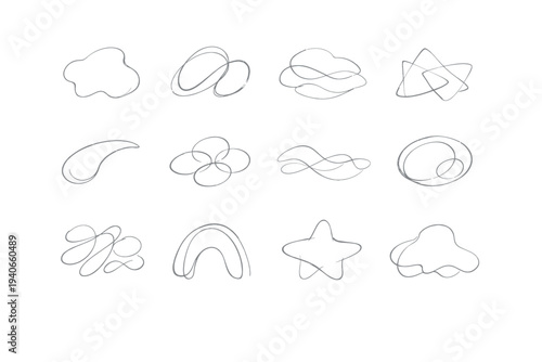 Flawed icon jitter simple vector organic stroke tremor relaxed generation honest noise