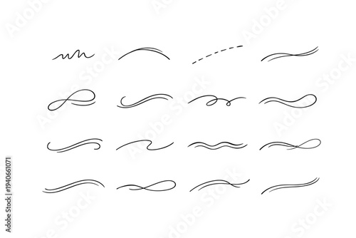 Slow motion image simple movementpath spontaneous gentle smooth curvefilament generation icon vector