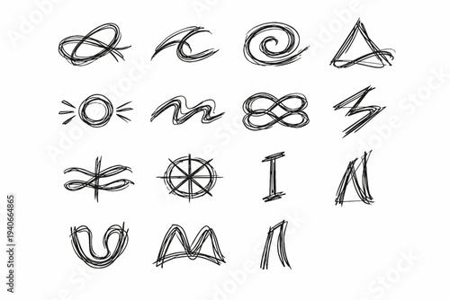 Form delta abstract icon eta gamma generation loose mu simple vector beta