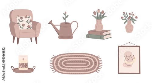 set of different objects glasses juices