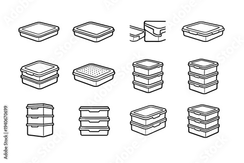 Solution clean stable concept neat vector organization modern refined storage vertical icon