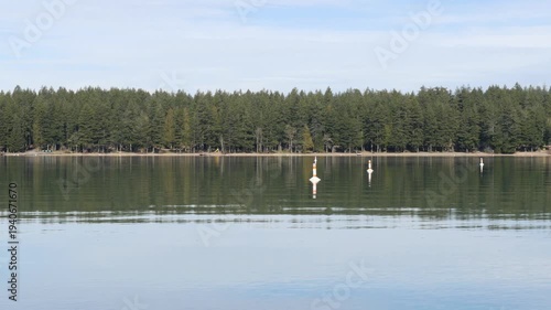 Cultus Lake Provincial Park during a winter season in Fraser Valley, British Columbia, Canada